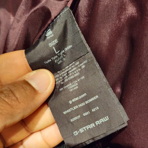 G-Star Raw Blue Whistler HDD Puffer Bomber Jacket Coat Men's Sz Large - Picture 8 of 16